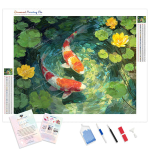 Swirls of Koi Serenity | Diamond Painting