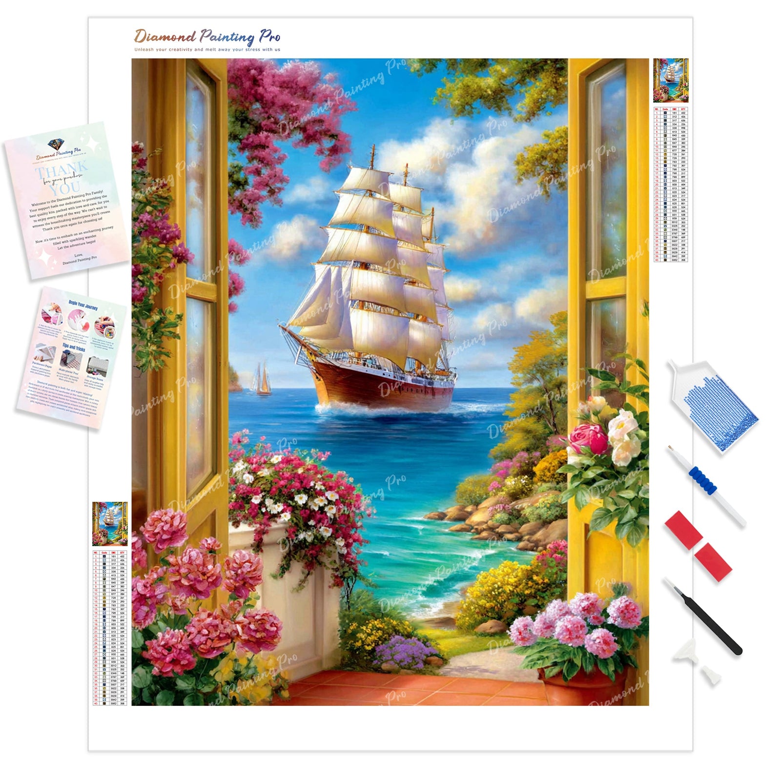 The Voyager’s Return Diamond Painting Kit - Full Drill / Square or Round Diamonds with AB Drills Option