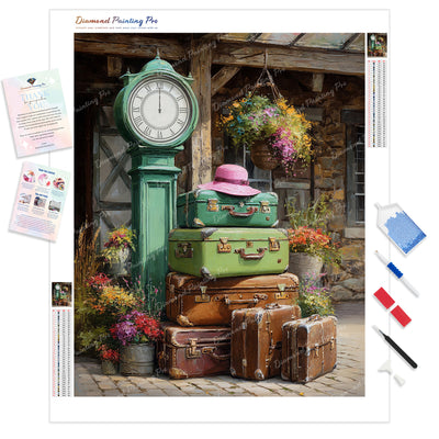 Traveler’s Wait Diamond Painting Kit - Full Drill / Square or Round Diamonds with AB Drills Option