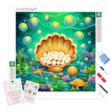 Undersea Jewels | Diamond Painting Kit - Full Drill - Square or Round Diamonds with AB Drills Option