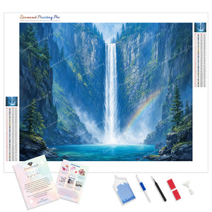 Valley Waterfall | Diamond Painting