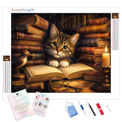 Whiskers and Tales Diamond Painting Kit - Full Drill / Square or Round Diamonds with AB Drills Option