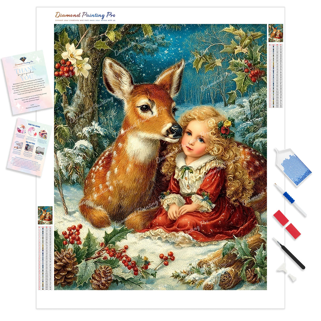 Whisper in the Woods Diamond Painting Kit - Full Drill / Square or Round Diamonds with AB Drills Option
