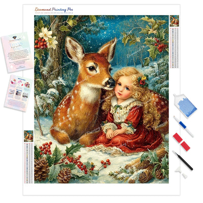 Whisper in the Woods Diamond Painting Kit - Full Drill / Square or Round Diamonds with AB Drills Option