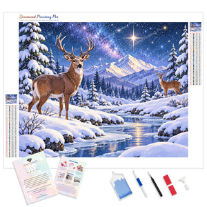 Winter Solstice Antlers | Diamond Painting