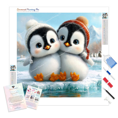 Winter Warmest Embrace Diamond Painting Kit - Full Drill / Square or Round Diamonds with AB Drills Option