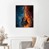 Fire & Water Guitar Finished Diamond Painting with No Frame