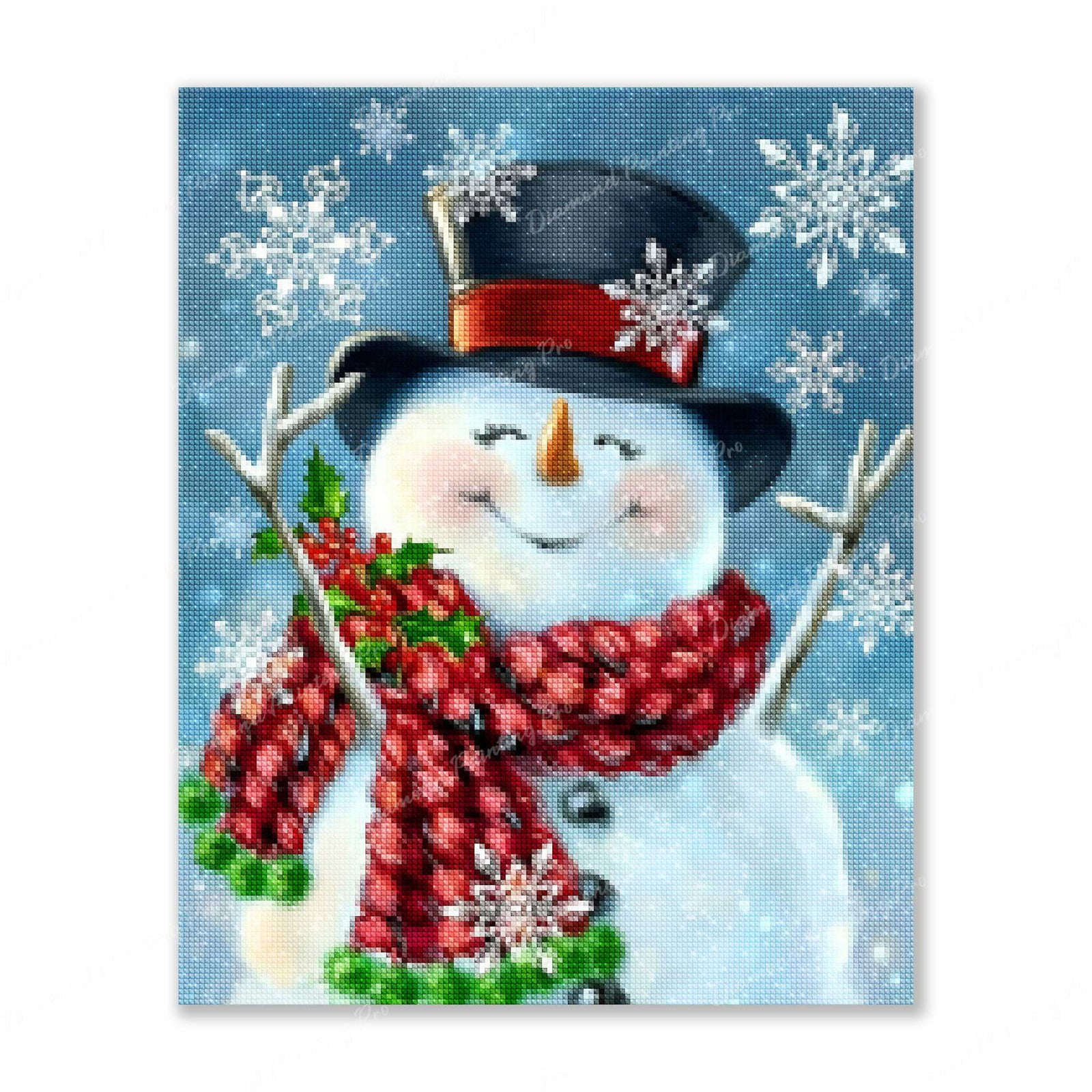 Snowman Christmas Finished Diamond Painting For Sale From Diamond Painting Pro