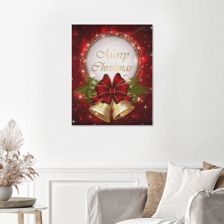 The Christmas Bell Finished Diamond Painting with No Frame