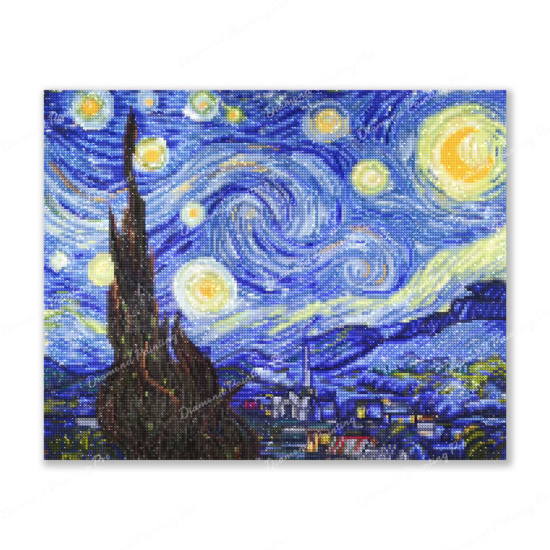 Starry Night Finished Diamond Painting For Sale From Diamond Painting Pro