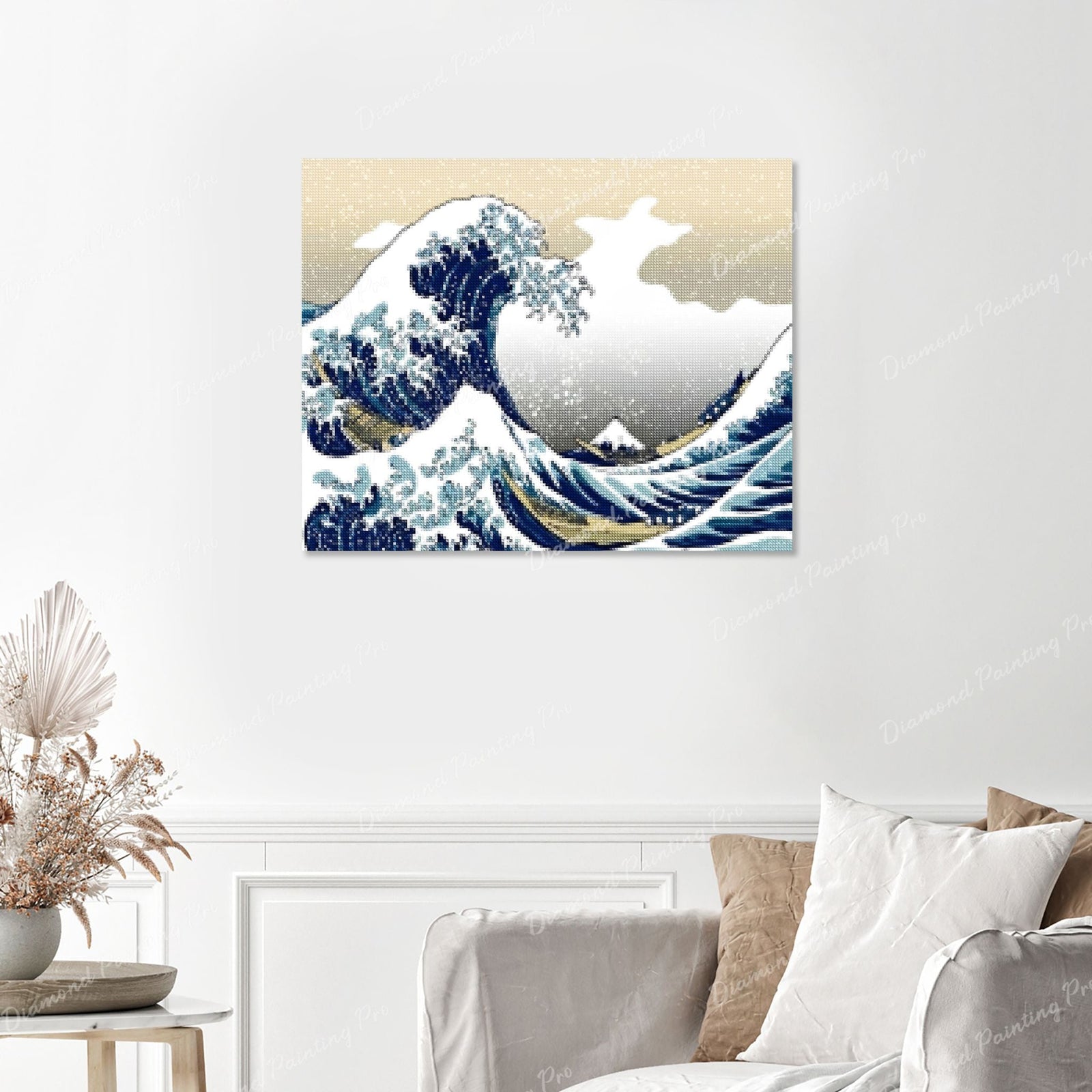 The Great Wave off Kanagawa Finished Diamond Painting with No Frame