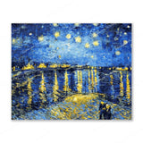 Starry Night over the Rhône Van Gogh’s Finished Diamond Painting For Sale From Diamond Painting Pro