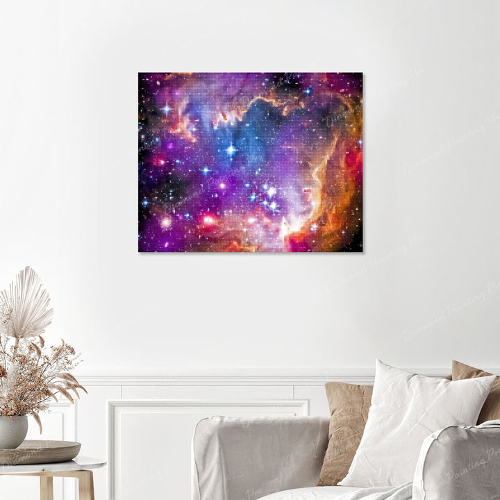 Starry Galaxy Finished Diamond Painting with No Frame