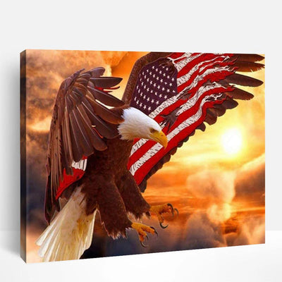 American Flag Eagle | Paint By Numbers