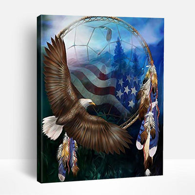 Dream Catcher and Eagle | Paint By Numbers