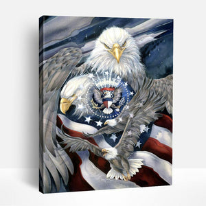 Patriotic Eagles | Paint By Numbers