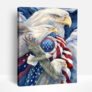 American Patriotic Eagles | Paint By Numbers