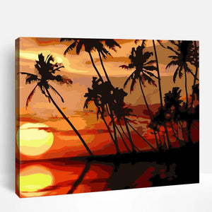 Tropical Sunset | Paint By Numbers