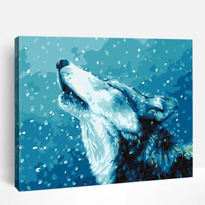 Glacier Wolf | Paint By Numbers