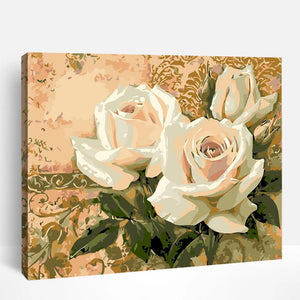 White Rose Romance | Paint By Numbers