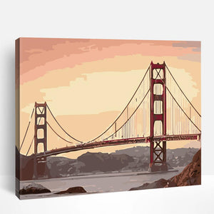 San Francisco Bridge Sunset | Paint By Numbers