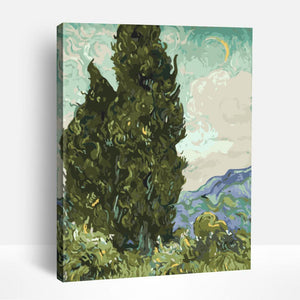 Cypresses - Vincent van Gogh | Paint By Numbers