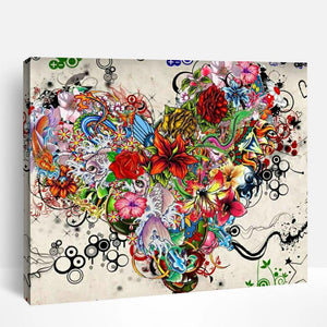 Floral Heart | Paint By Numbers