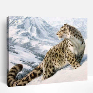 Winter Snow Leopard | Paint By Numbers