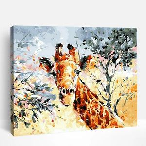 Giraffe and Branches | Paint By Numbers