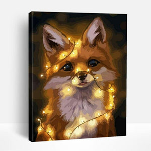 Fox and Lights | Paint By Numbers