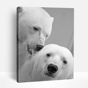 White Polar Bears | Paint By Numbers