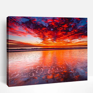 Vivid Sunset Reflections | Paint By Numbers