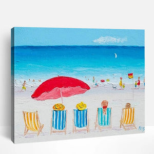 Sunny Beach Chairs | Paint By Numbers