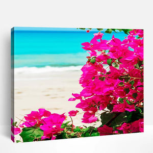 Flowers on Beach | Paint By Numbers