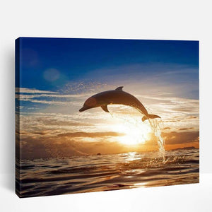 Dolphin at Sunset | Paint By Numbers