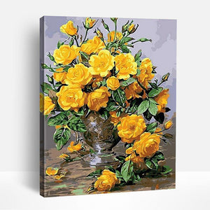 Vibrant Yellow Flowers | Paint By Numbers