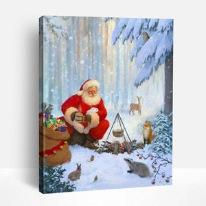 Santa Camping | Paint By Numbers