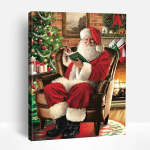 Santa Reading | Paint By Numbers