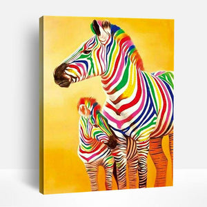 Colorful Zebras | Paint By Numbers