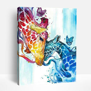 Colorful Giraffes | Paint By Numbers