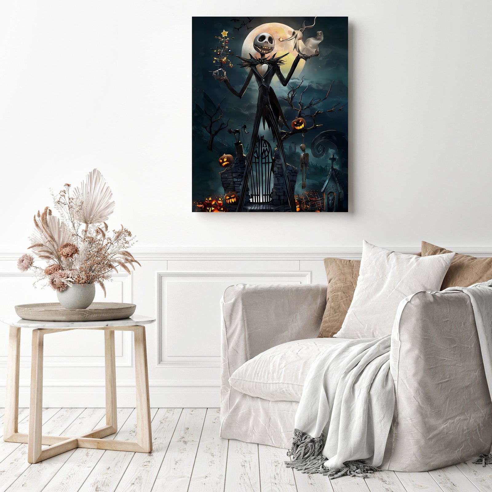 Halloween Skulls | Diamond Painting Displayed as Home Decor