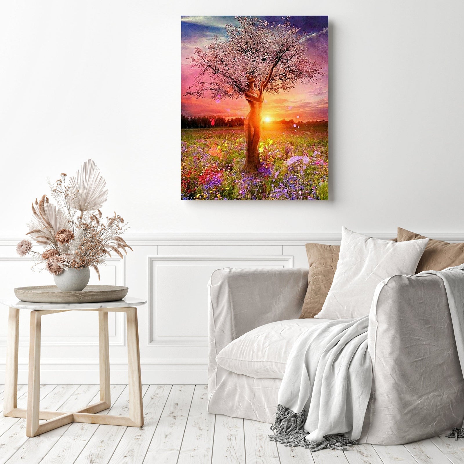 Mother Nature Tree of Life | Diamond Painting Displayed as Home Decor