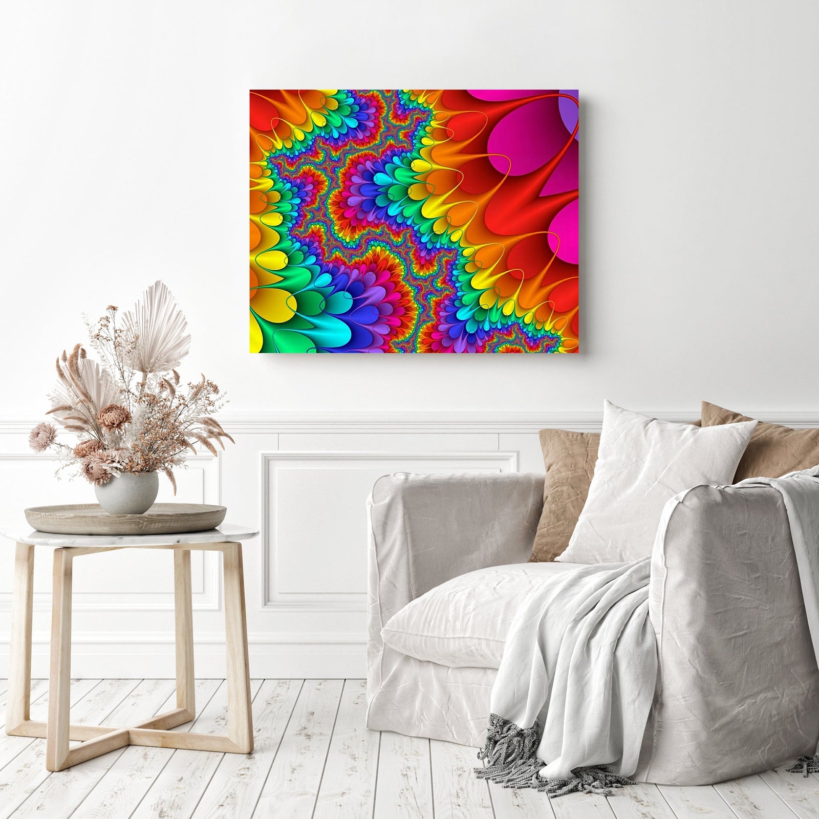 Abstract Palette | Diamond Painting Displayed as Home Decor