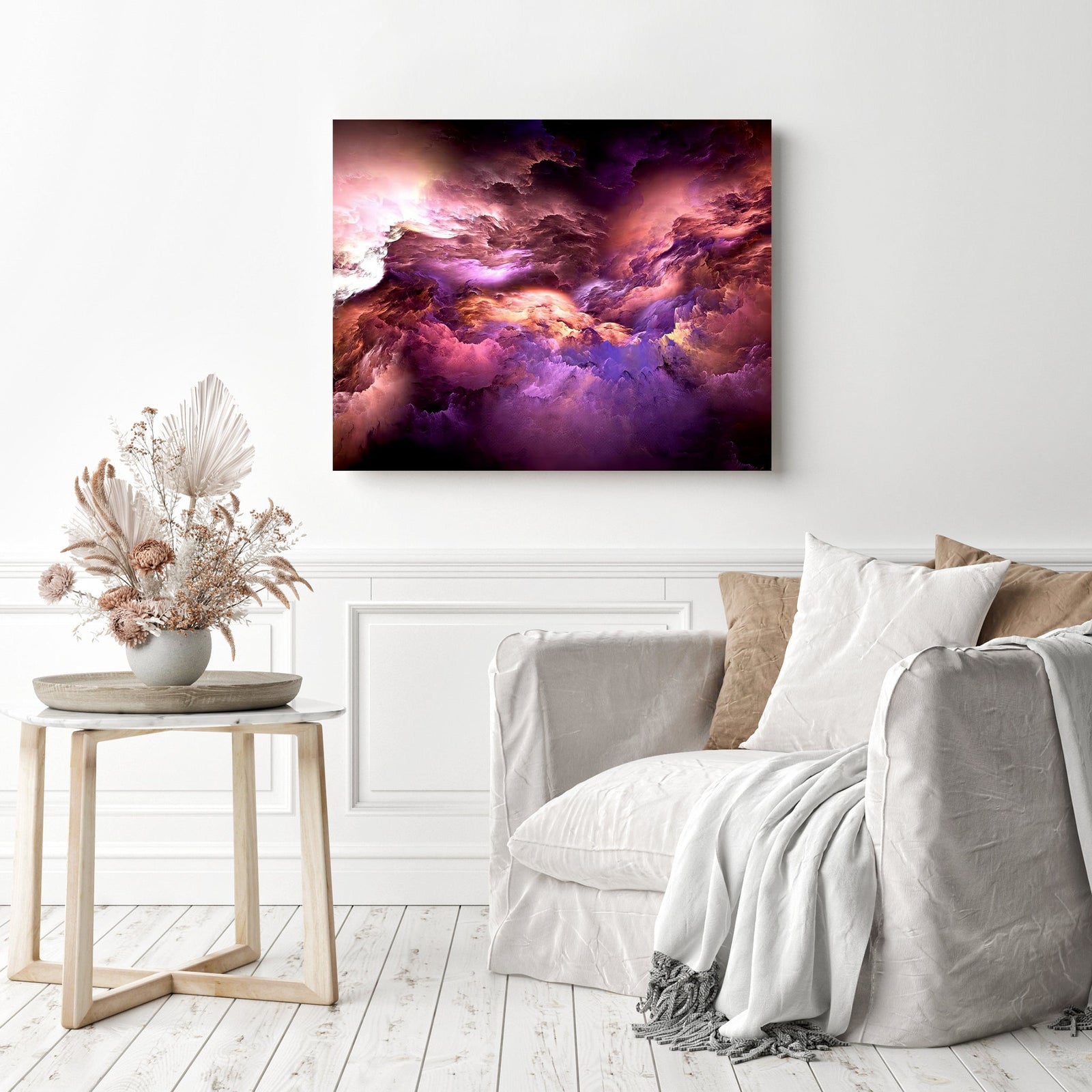 Abstract Sky | Diamond Painting Displayed as Home Decor