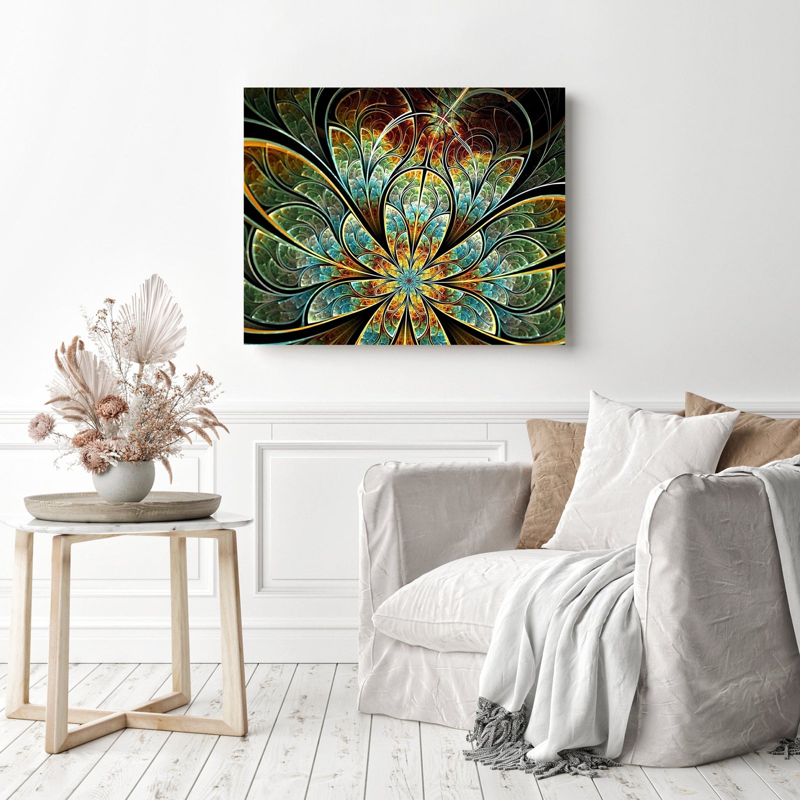 Abstract Dreamscape | Diamond Painting Displayed as Home Decor