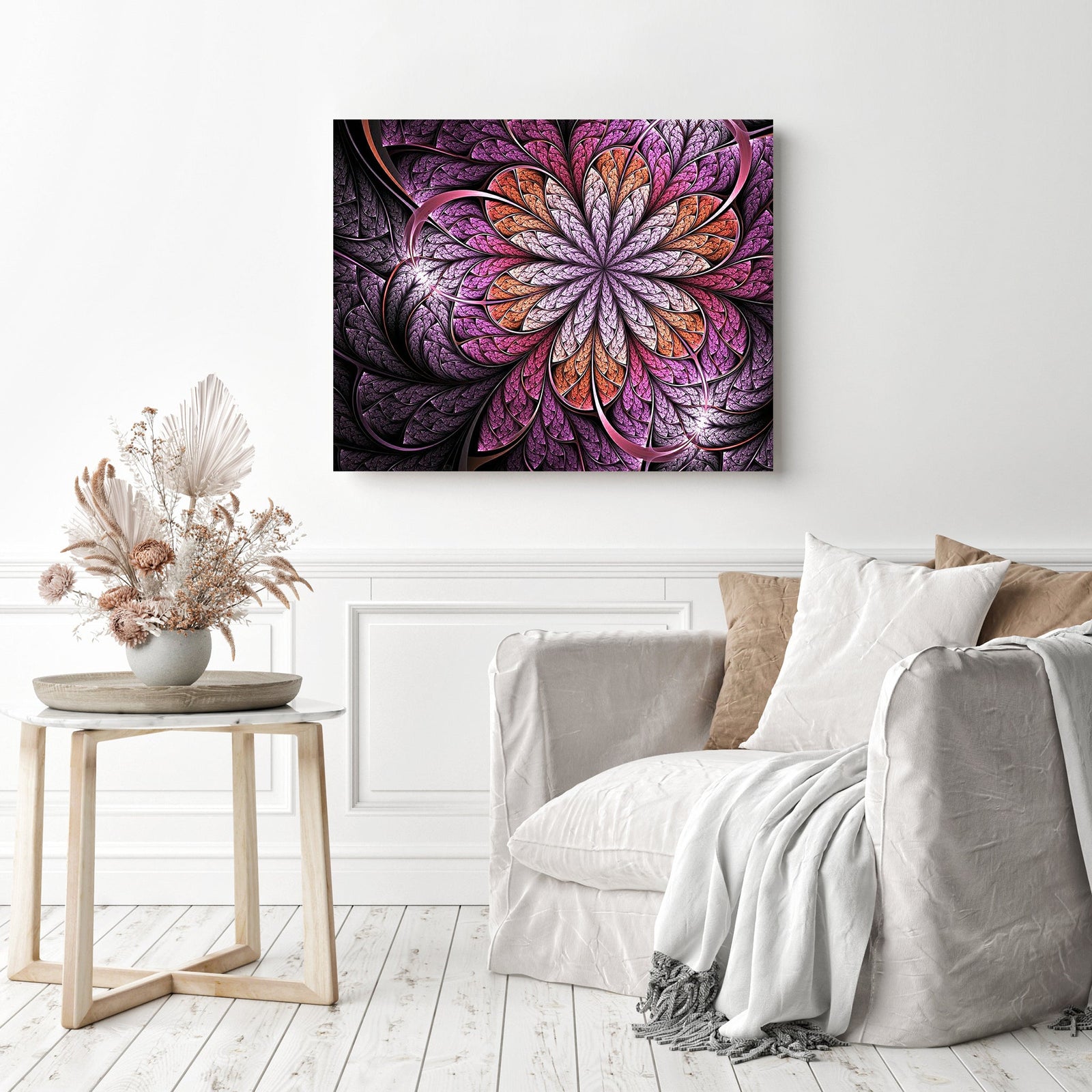 Abstract | Diamond Painting Displayed as Home Decor