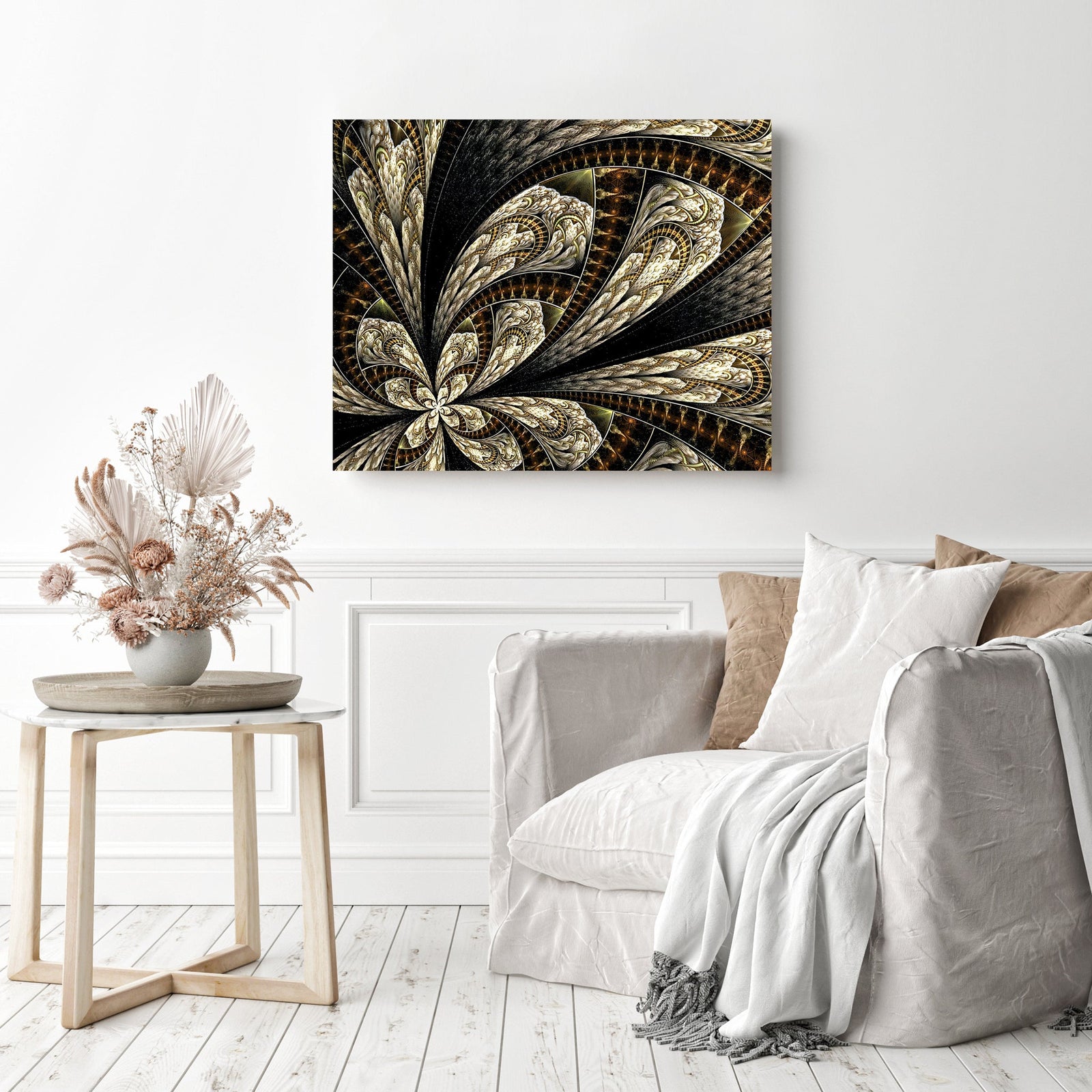 Abstract Spectrums | Diamond Painting Displayed as Home Decor