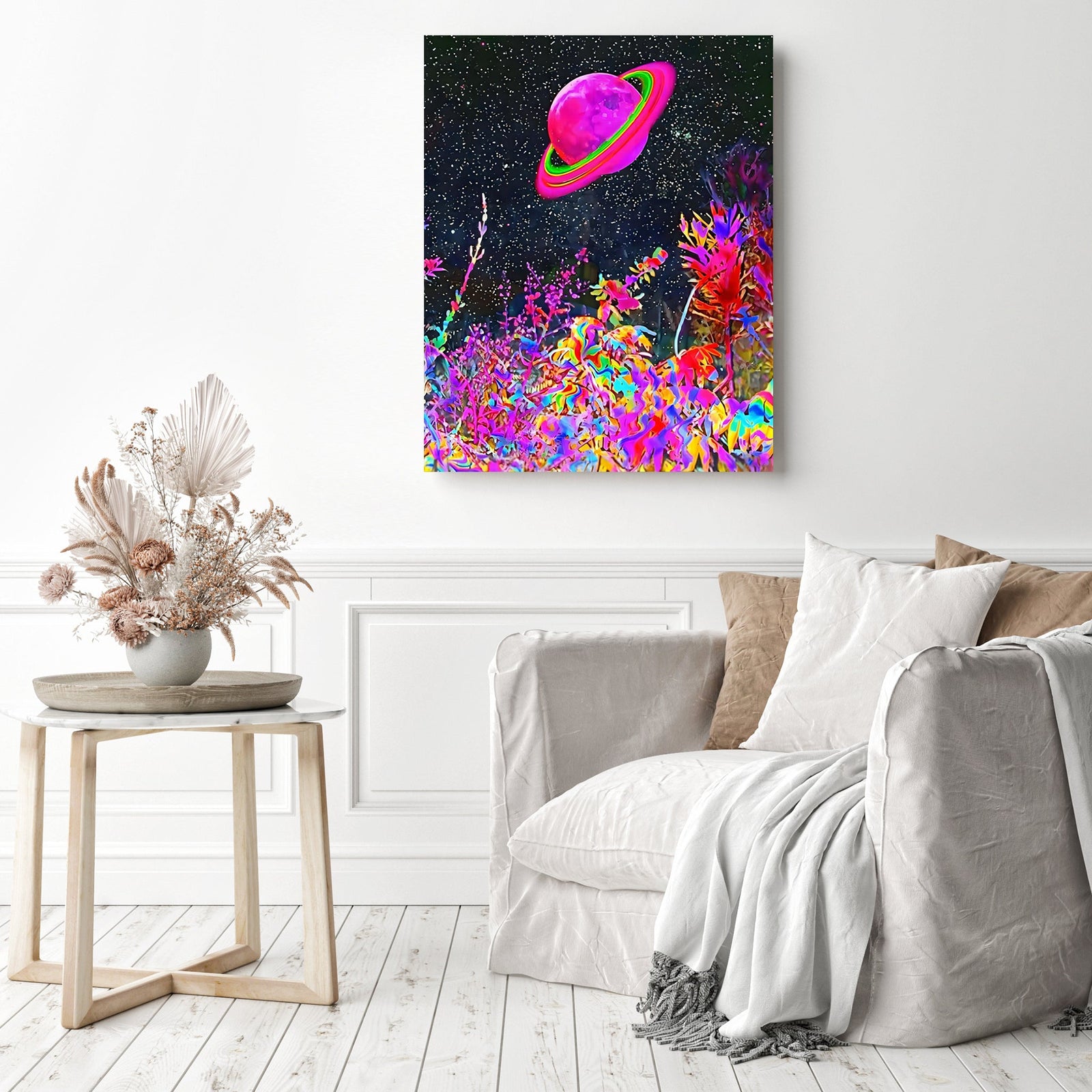 Trippy Aesthetic | Diamond Painting Displayed as Home Decor