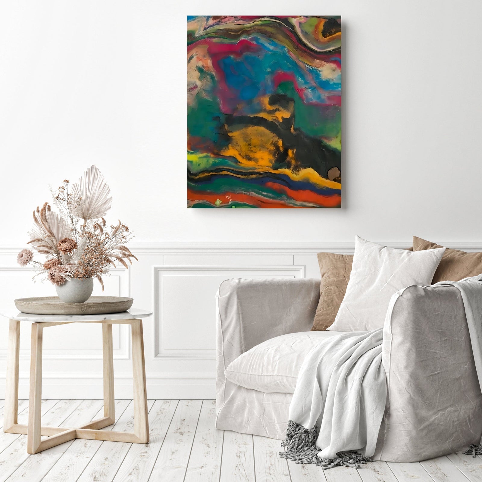 Rainbow Colors | Diamond Painting Displayed as Home Decor