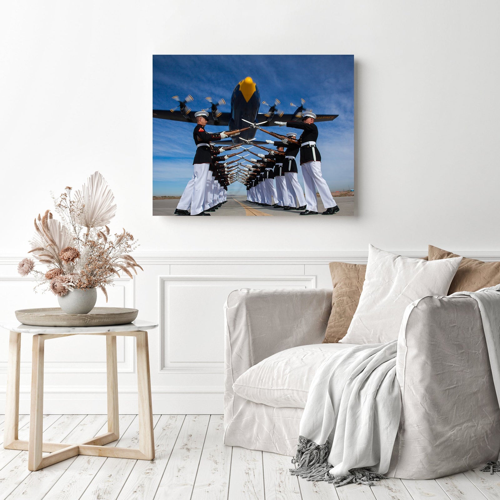 Silent Drill Platoon | Diamond Painting Displayed as Home Decor